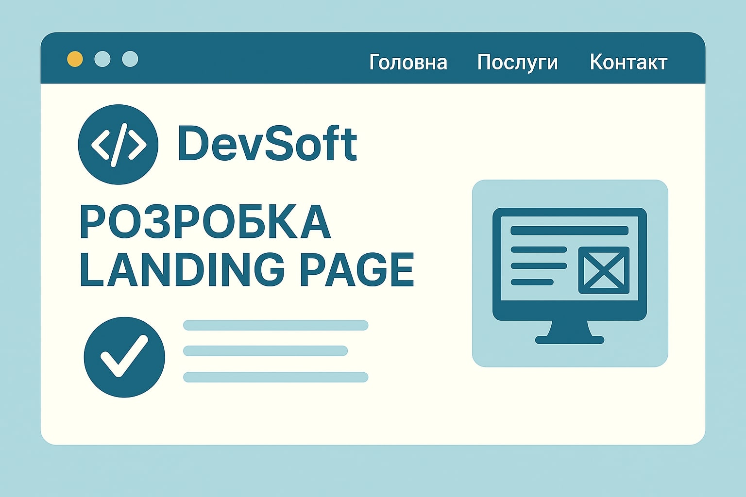 РОЗРОБКА LANDING PAGE